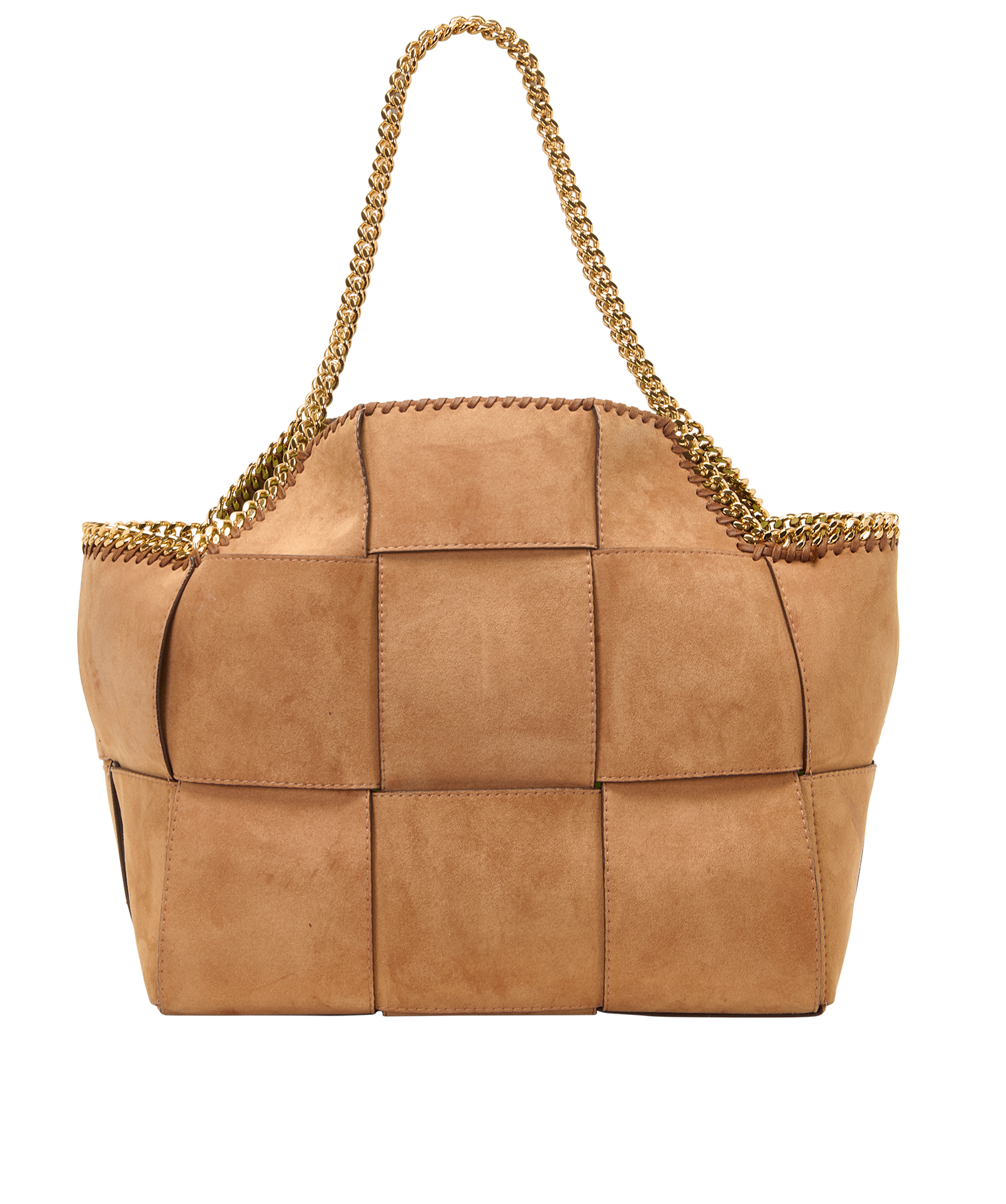 Reversible Woven Falabella, &pound;450, Handbags, Brown/Tan, Faux Leather, Back view
